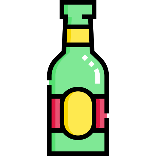 butelka piwa Detailed Straight Lineal color ikona