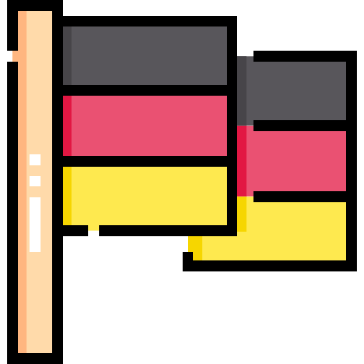 Alemanha Detailed Straight Lineal color Ícone