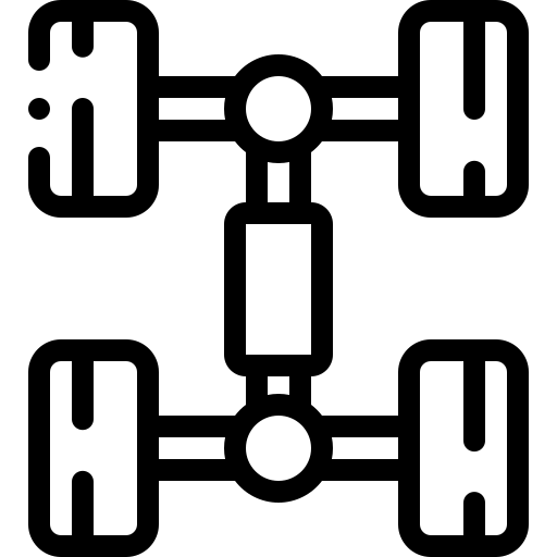 chassis Detailed Rounded Lineal icoon