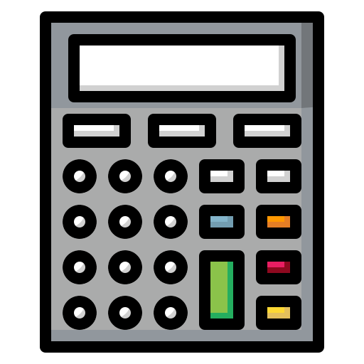 Calculadora luketaibai Lineal color Ícone