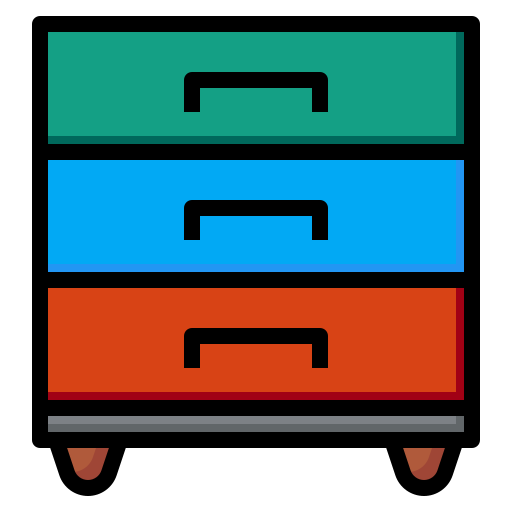 Ящик стола luketaibai Lineal color иконка