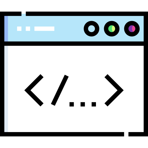 코딩 Detailed Straight Lineal color icon