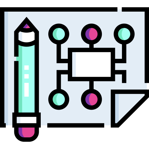 Planificación Detailed Straight Lineal color icono