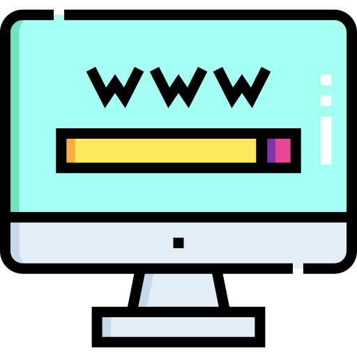 웹 사이트 Detailed Straight Lineal color icon