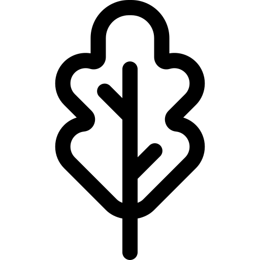 Hoja Basic Rounded Lineal icono