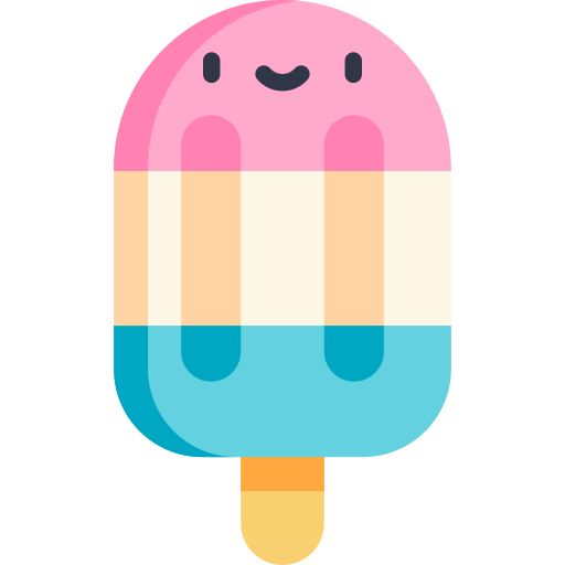 Popsicle stick Kawaii Flat icon
