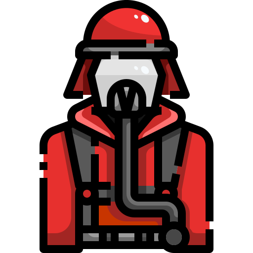 消防士 Justicon Lineal Color icon