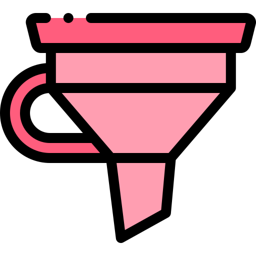Funnel Detailed Rounded Lineal color icon