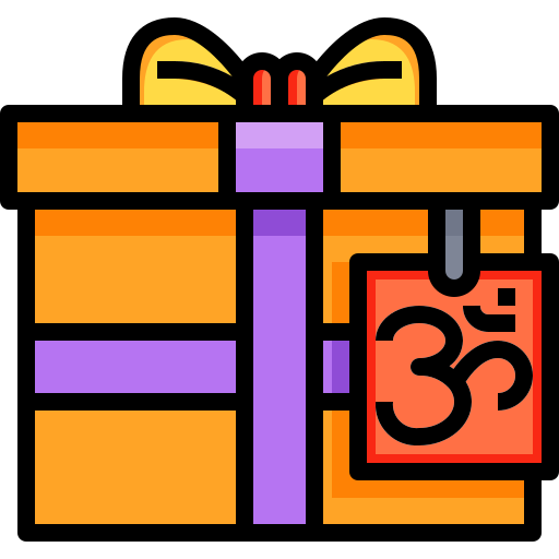 Gift Justicon Lineal Color icon