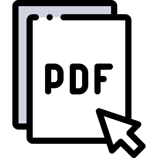 pdfファイル Detailed Rounded Lineal color icon
