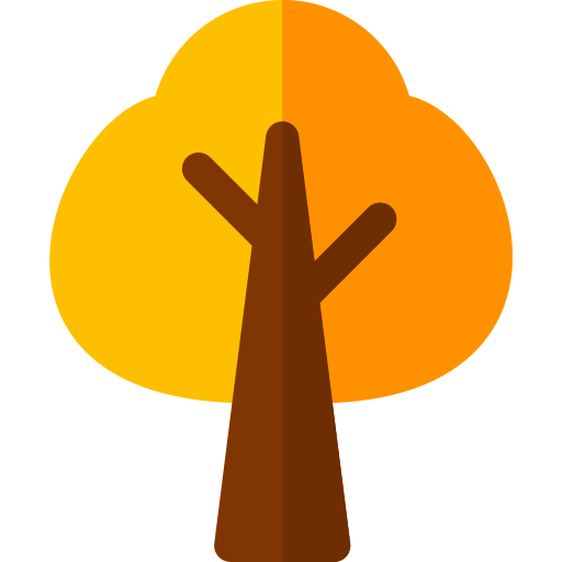 árbol Basic Rounded Flat icono