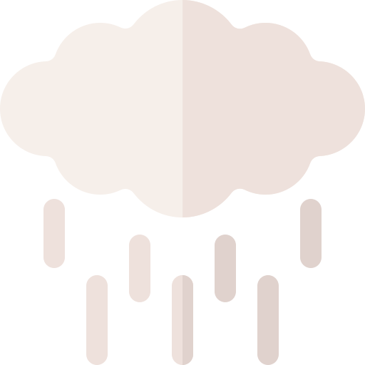 Lluvia Basic Rounded Flat icono