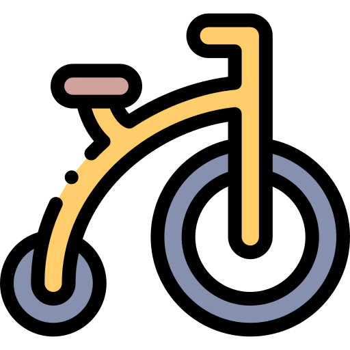 Bike Detailed Rounded Lineal color icon