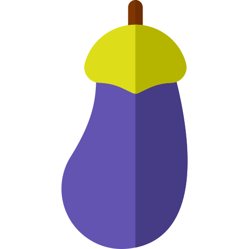 aubergine Basic Rounded Flat icon