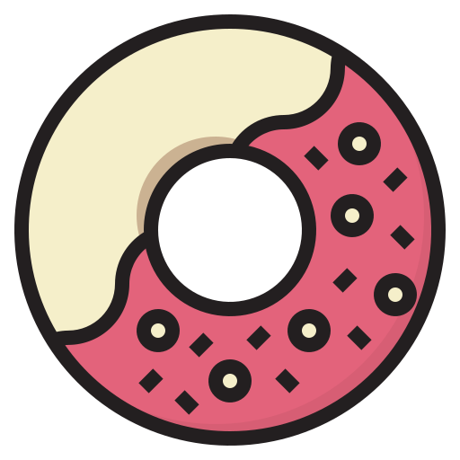 Donut luketaibai Lineal color icon