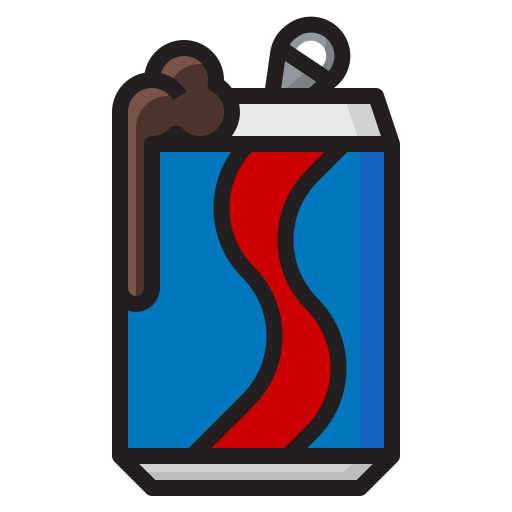 Soda luketaibai Lineal color icon