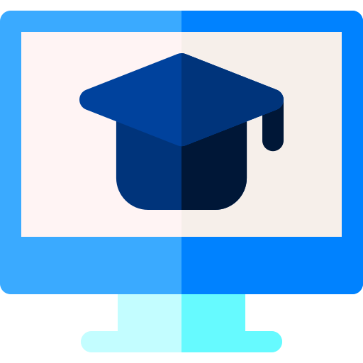 온라인 학습 Basic Rounded Flat icon