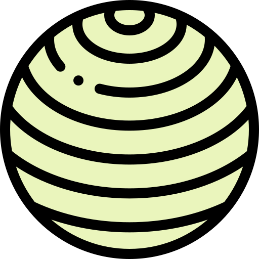 pelota de gimnasia Detailed Rounded Lineal color icono