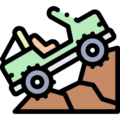 Off road Detailed Rounded Lineal color icon