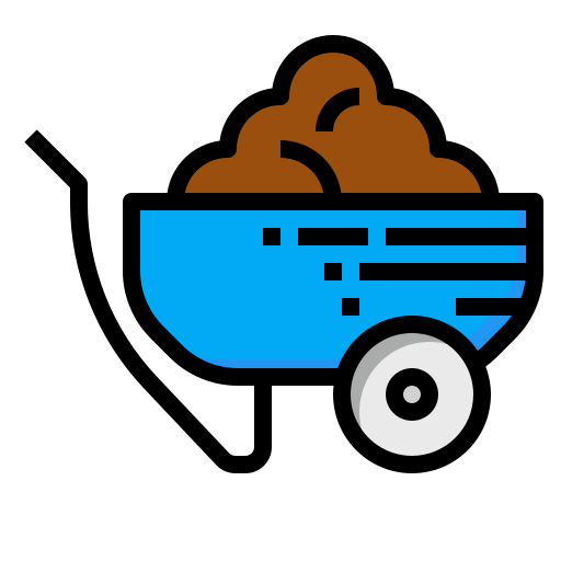 Wheelbarrow luketaibai Lineal color icon