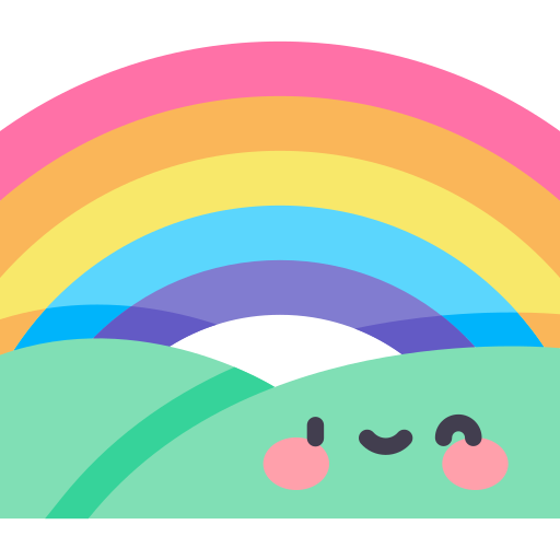 regenbogen Kawaii Flat icon