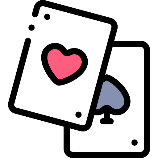 cartas de pôquer Detailed Rounded Lineal color Ícone
