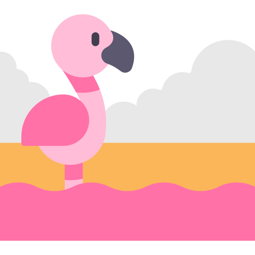 flamingo Kawaii Flat icon