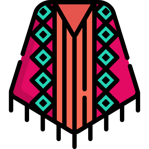 Poncho Special Lineal color icon