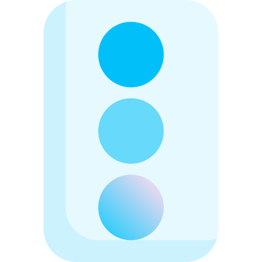 Traffic light Fatima Blue icon