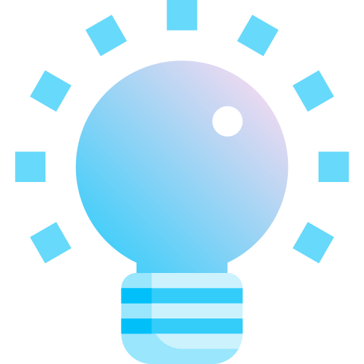 Light bulb Fatima Blue icon