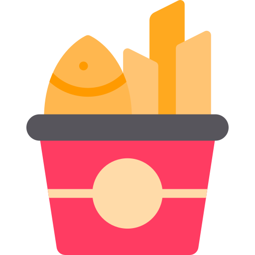 French fries Berkahicon Flat icon