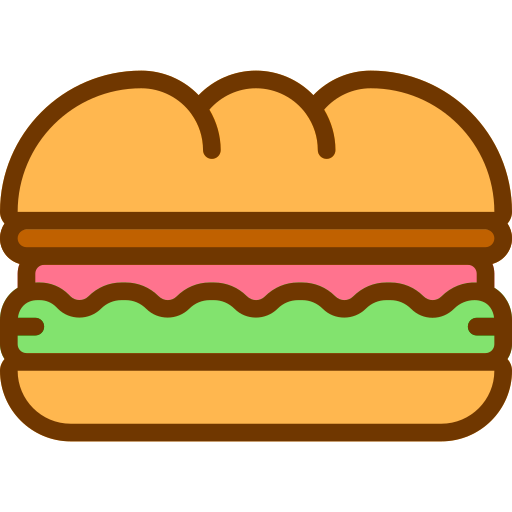 Бутерброд Berkahicon Lineal Color иконка