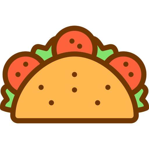 tacos Berkahicon Lineal Color Icône