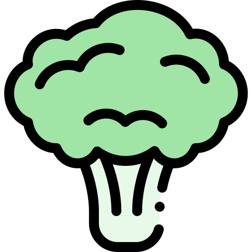 Broccoli Detailed Rounded Lineal color icon