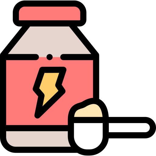 Proteina de suero de leche Detailed Rounded Lineal color icono