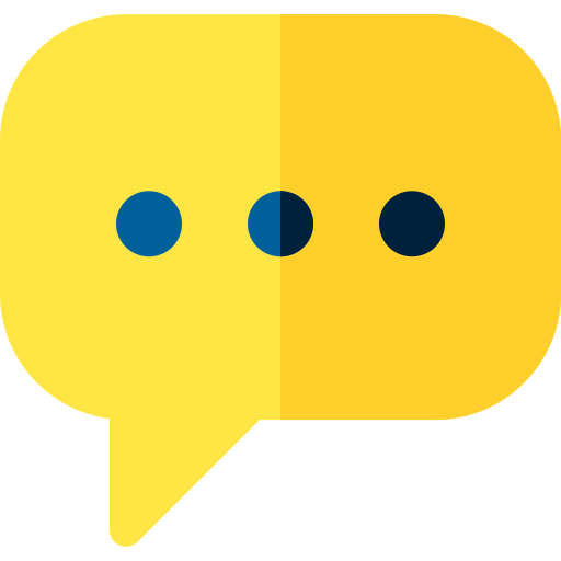 chat-bubbel Basic Rounded Flat icoon