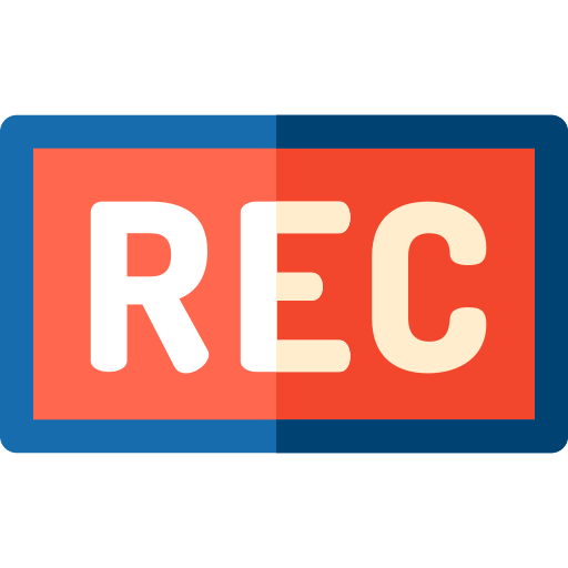 registrazione Basic Rounded Flat icona