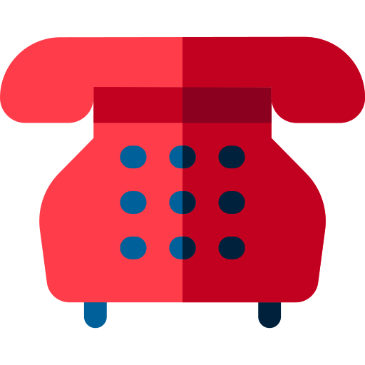 Teléfono Basic Rounded Flat icono