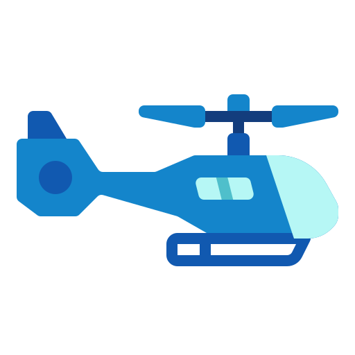 Helicopter Ultimatearm Flat icon
