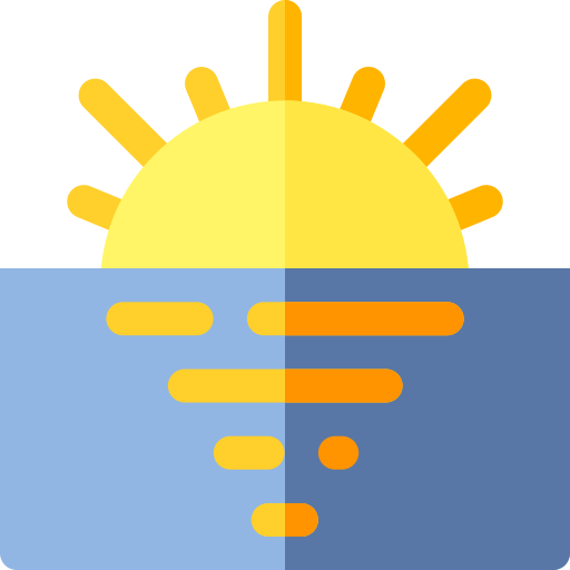 Salida del sol Basic Rounded Flat icono