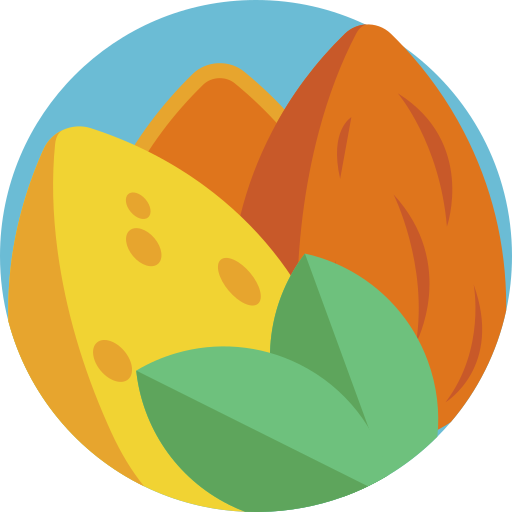 Almond Detailed Flat Circular Flat icon
