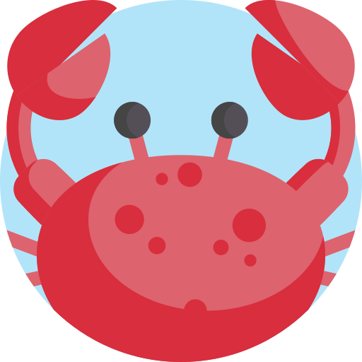 Crustacean Detailed Flat Circular Flat icon