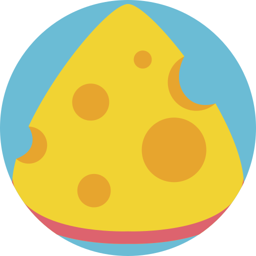 Cheese Detailed Flat Circular Flat icon