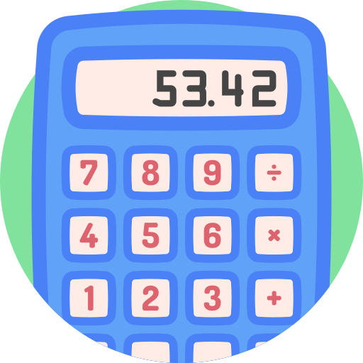 Калькулятор Detailed Flat Circular Flat иконка