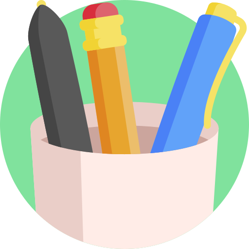 Pencilcase Detailed Flat Circular Flat icon