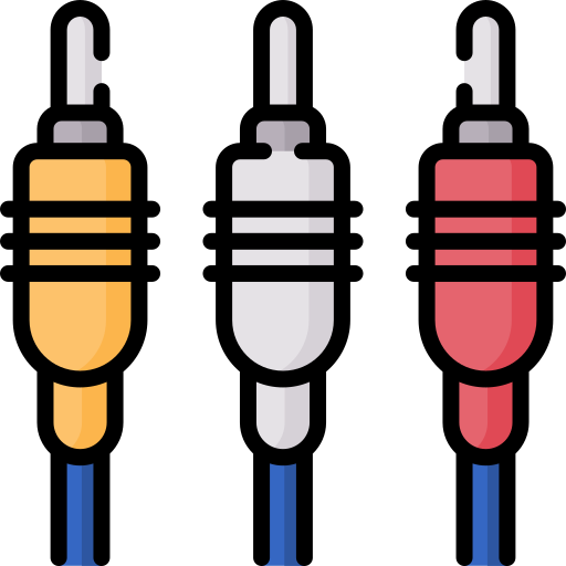 コンポジットビデオ Special Lineal color icon