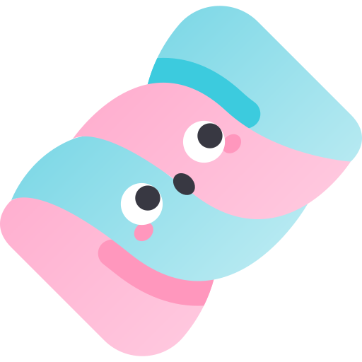 マシュマロ Kawaii Star Gradient icon