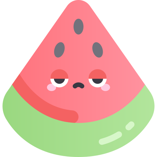 Watermelon Kawaii Star Gradient icon