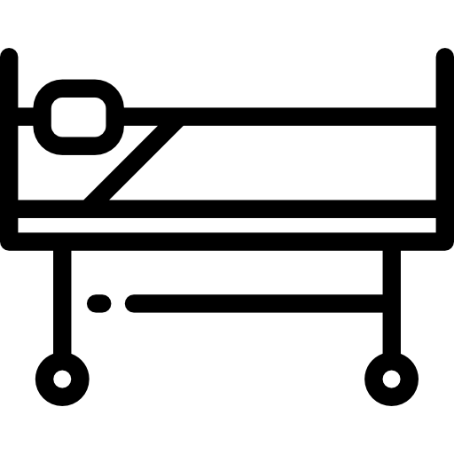 病院用ベッド Detailed Rounded Lineal icon