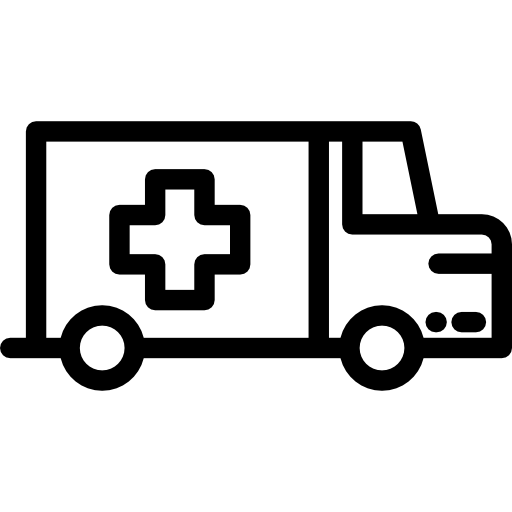 ambulans Detailed Rounded Lineal ikona